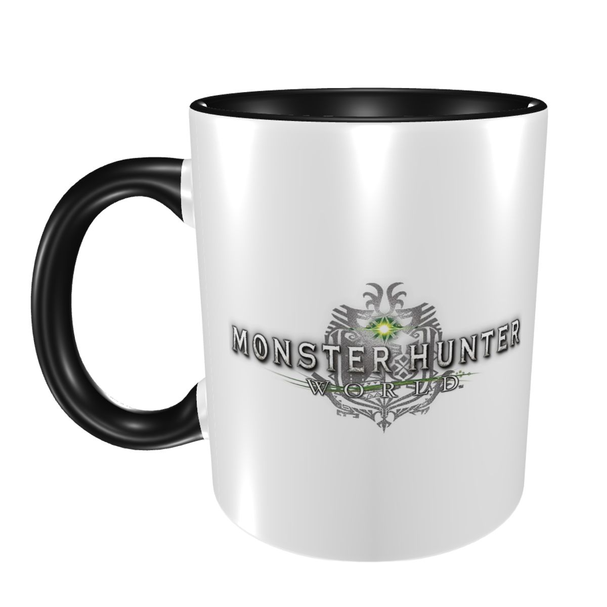 Coffee Tea World - モンスターハンターワールドロゴマグ面白いセラミックコーヒーカップティーマグミルクカップドリンクウェアギフト女性男性向け