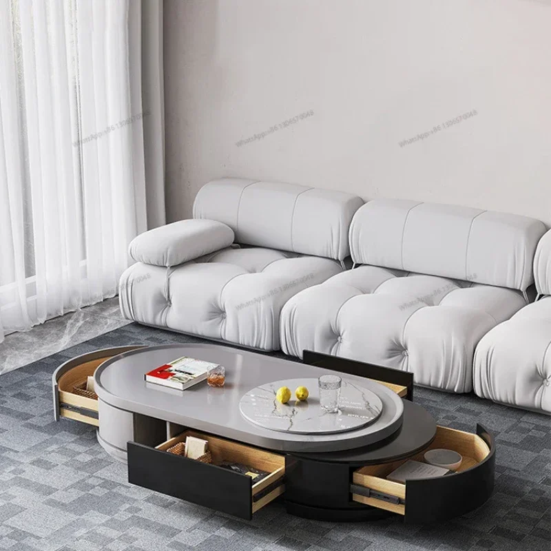 ライトラグジュアリーロックプレートティーテーブル、テレビキャ - Coffee Tea Unit のレビューと価格