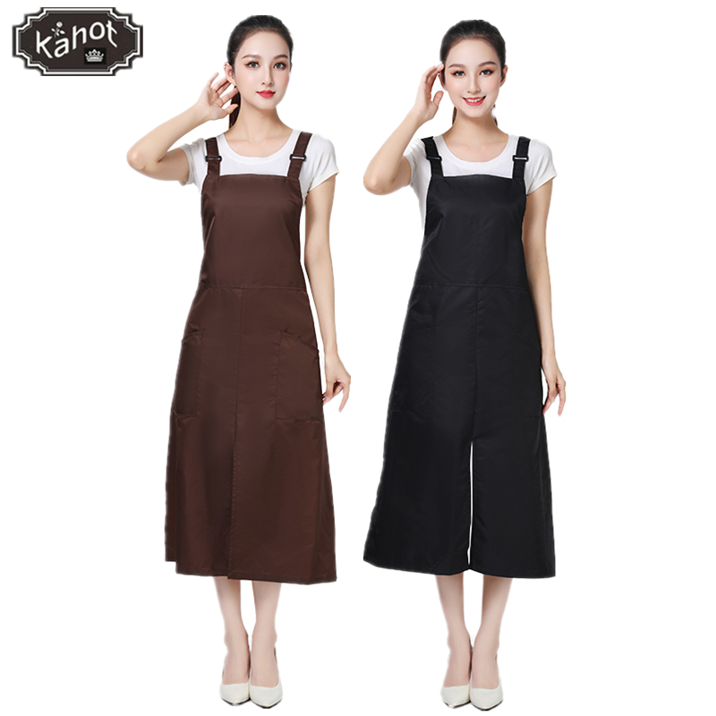 プロ仕様のサロンエプロン、大きなポケットと調節可能なストラッ - Coffee Tea Unit のレビューと価格