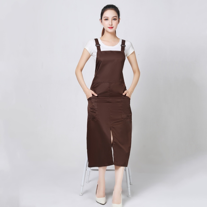 プロ仕様のサロンエプロン、大きなポケットと調節可能なストラッ - Coffee Tea Unit のレビューと価格