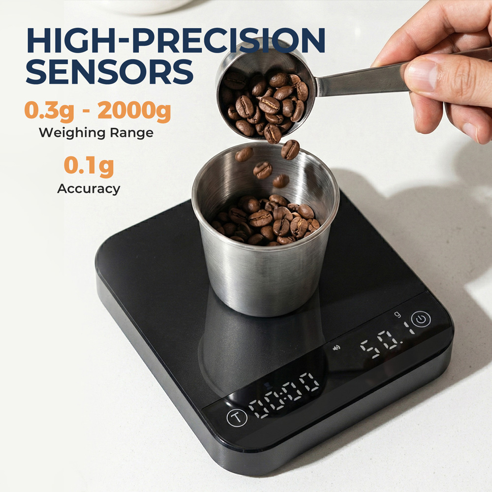 ポータブルコーヒースケール 0.1g精度 0.3g-2000 - Coffee & Tea Garden Lincoln Menu のレビューと価格