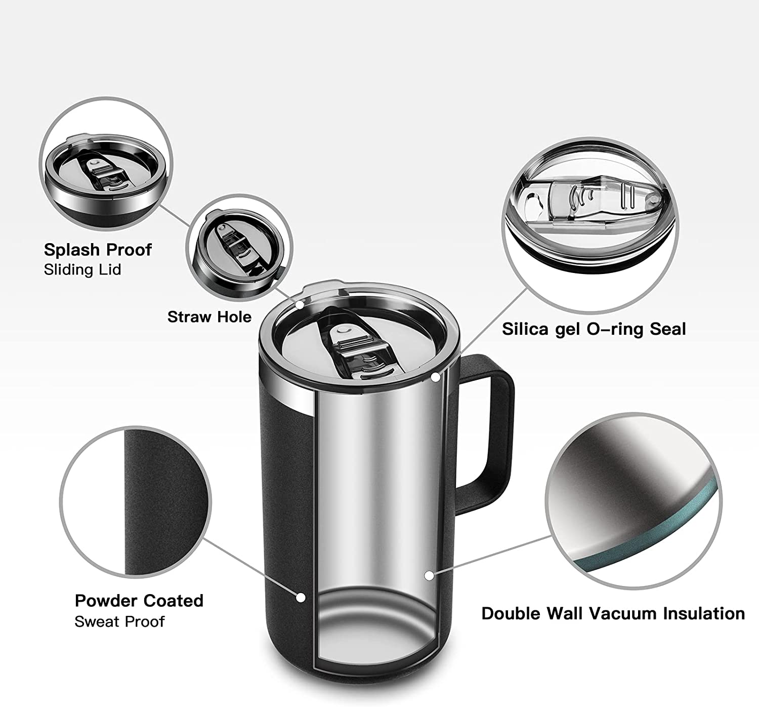 旅行用ステンレス鋼漏れ防止魔法瓶、断熱カップ、コーヒーカップ - Coffee Tea Warmer のレビューと価格