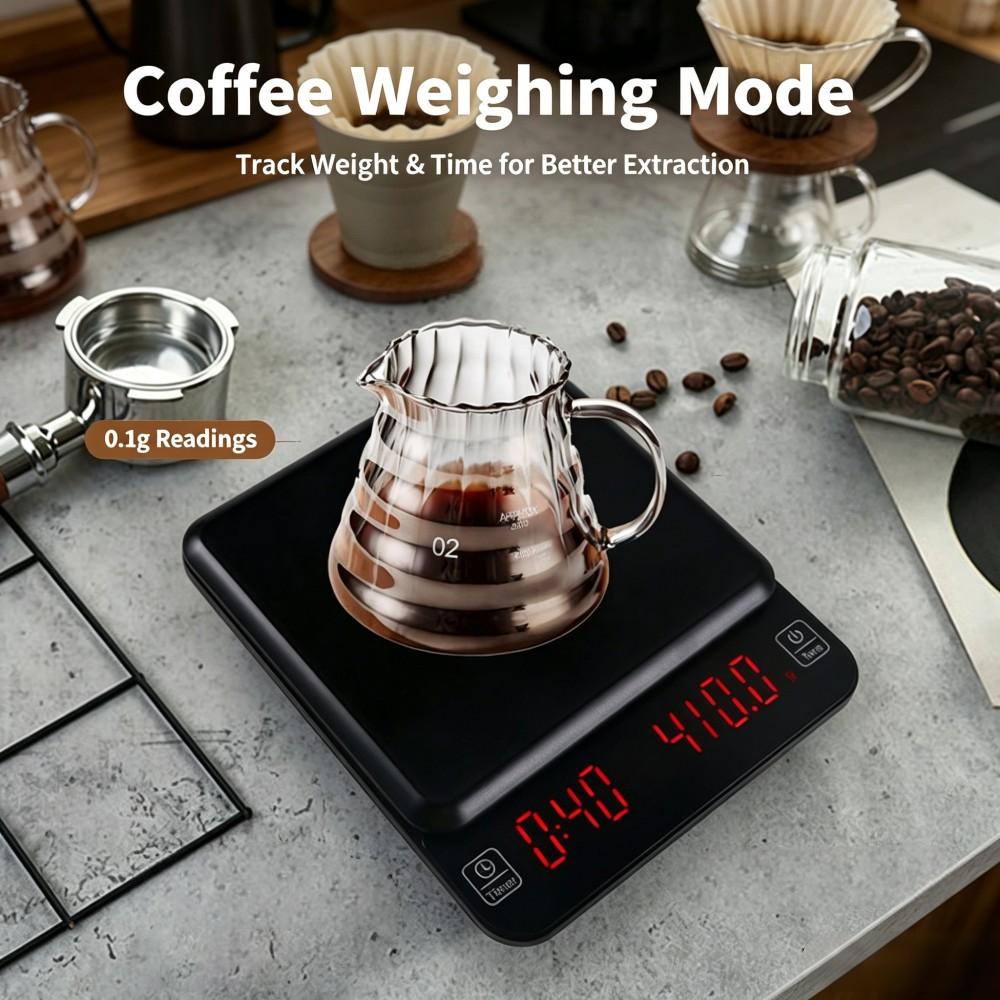 3kg/0.1g高精度デジタルコーヒースケール、LEDポータ - Coffee & Tea Garden Lincoln Menu のレビューと価格