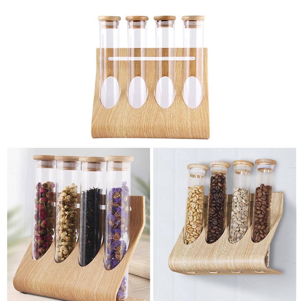 ガラス管収納ラック コーヒー・香り付き紅茶用 透明ガラス - Coffee And Tea Glass のレビューと価格