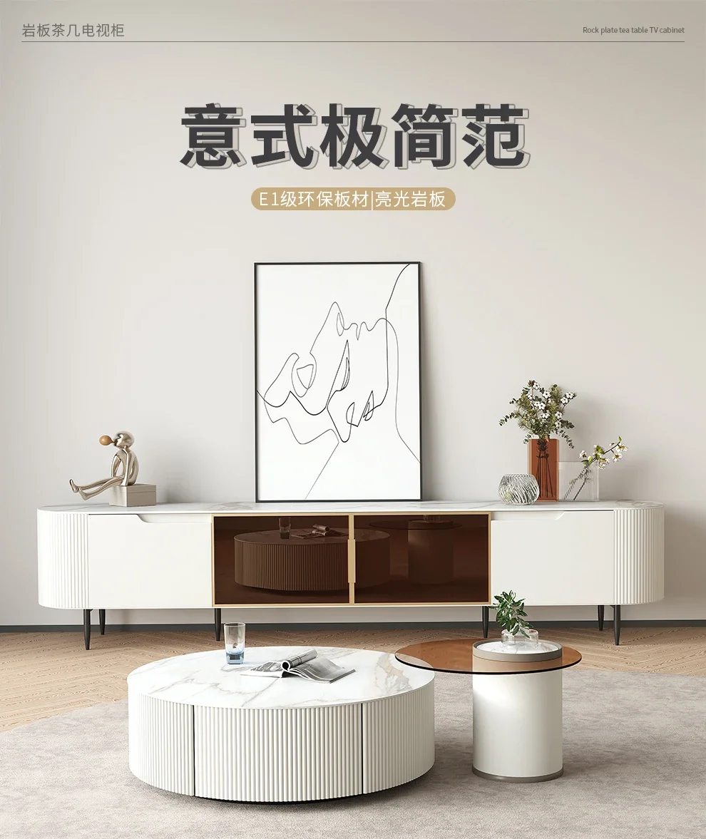 モダンなシンプルなコーヒーテーブルリビングルームホームストー - Coffee Tea Unit のレビューと価格