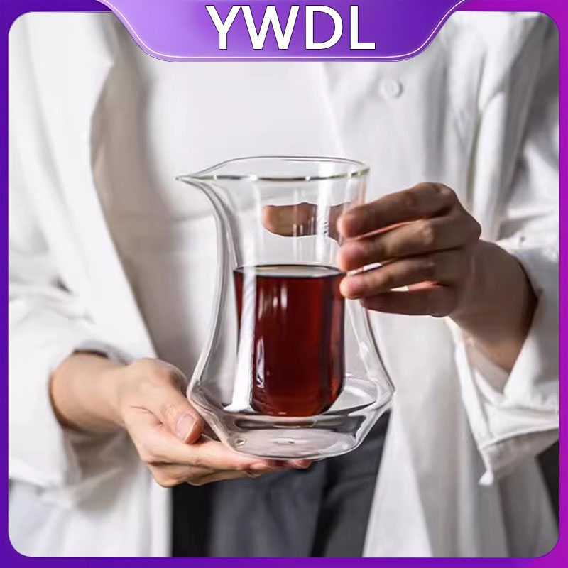 YWDL 300ml 二層ガラスコーヒーシェアリングポット  - Coffee And Tea Glass のレビューと価格