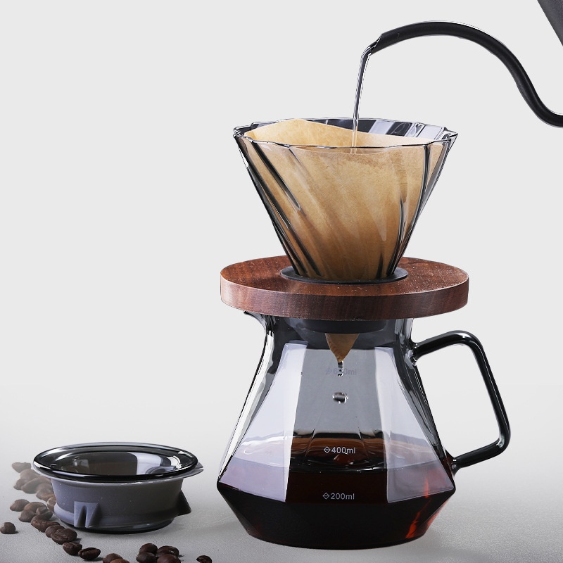 マグパイガラスコーヒーポット V60フィルターカップセット用 - Coffee And Tea Glass のレビューと価格