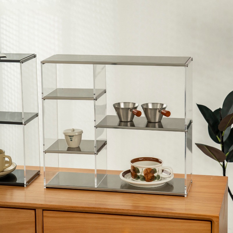 多層ステンレス製棚ユニット大容量フィギュアショーケーススタン - Coffee Tea Unit のレビューと価格