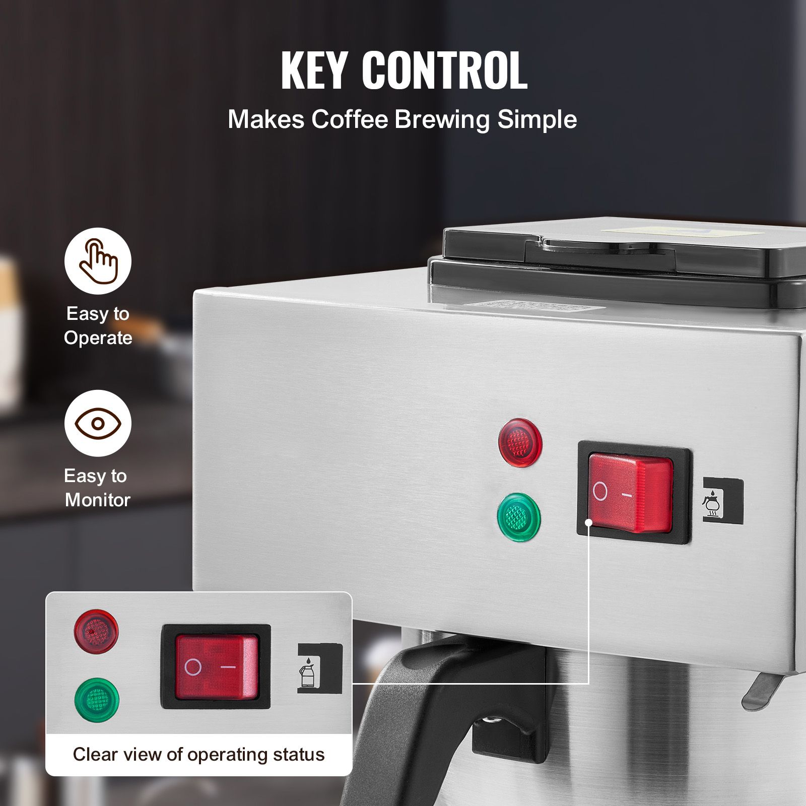 12カップ業務用ドリップコーヒーメーカー、3つのガラス製カラ - Coffee & Tea Garden Lincoln Menu のレビューと価格