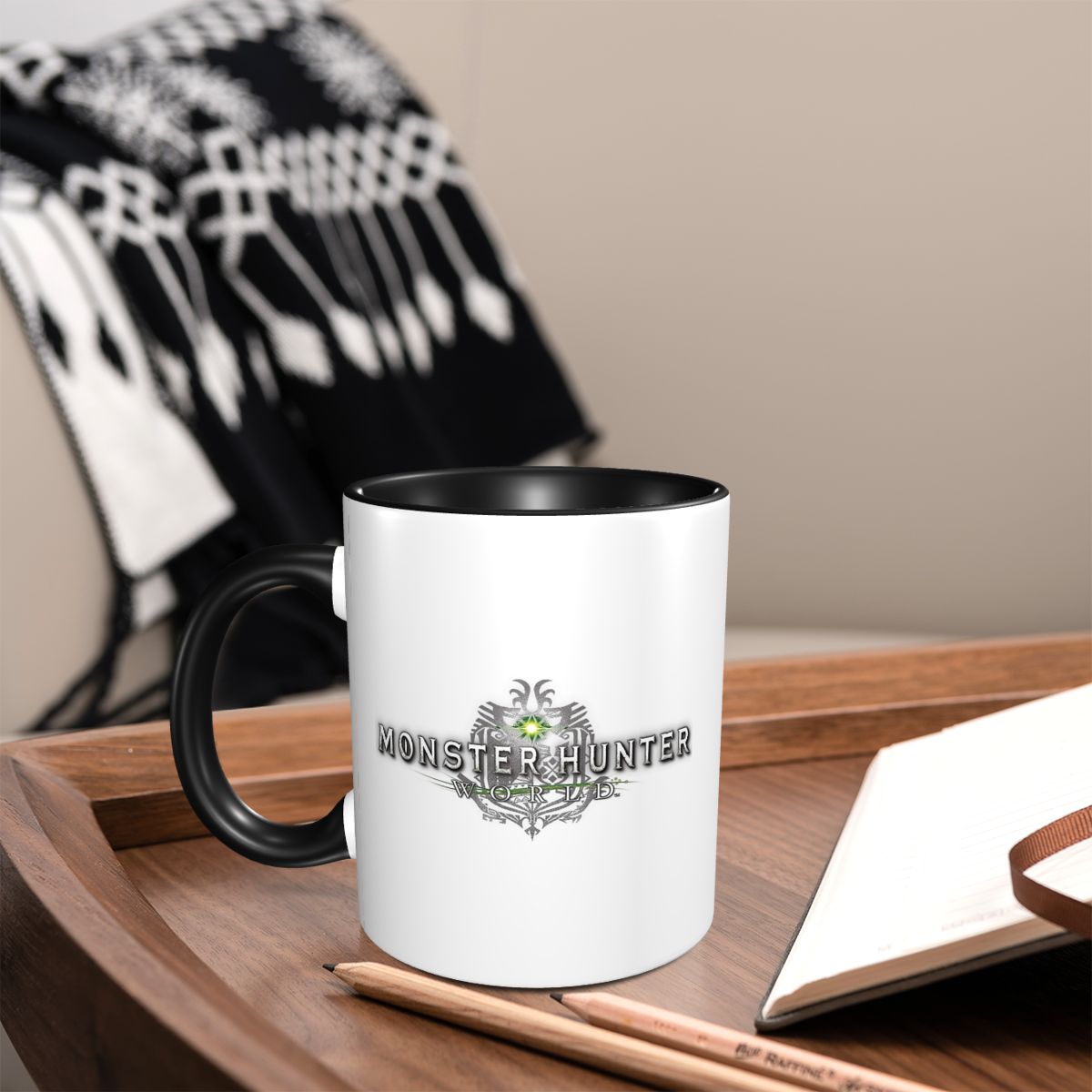 モンスターハンターワールドロゴマグ面白いセラミックコーヒーカ - Coffee Tea World のレビューと価格