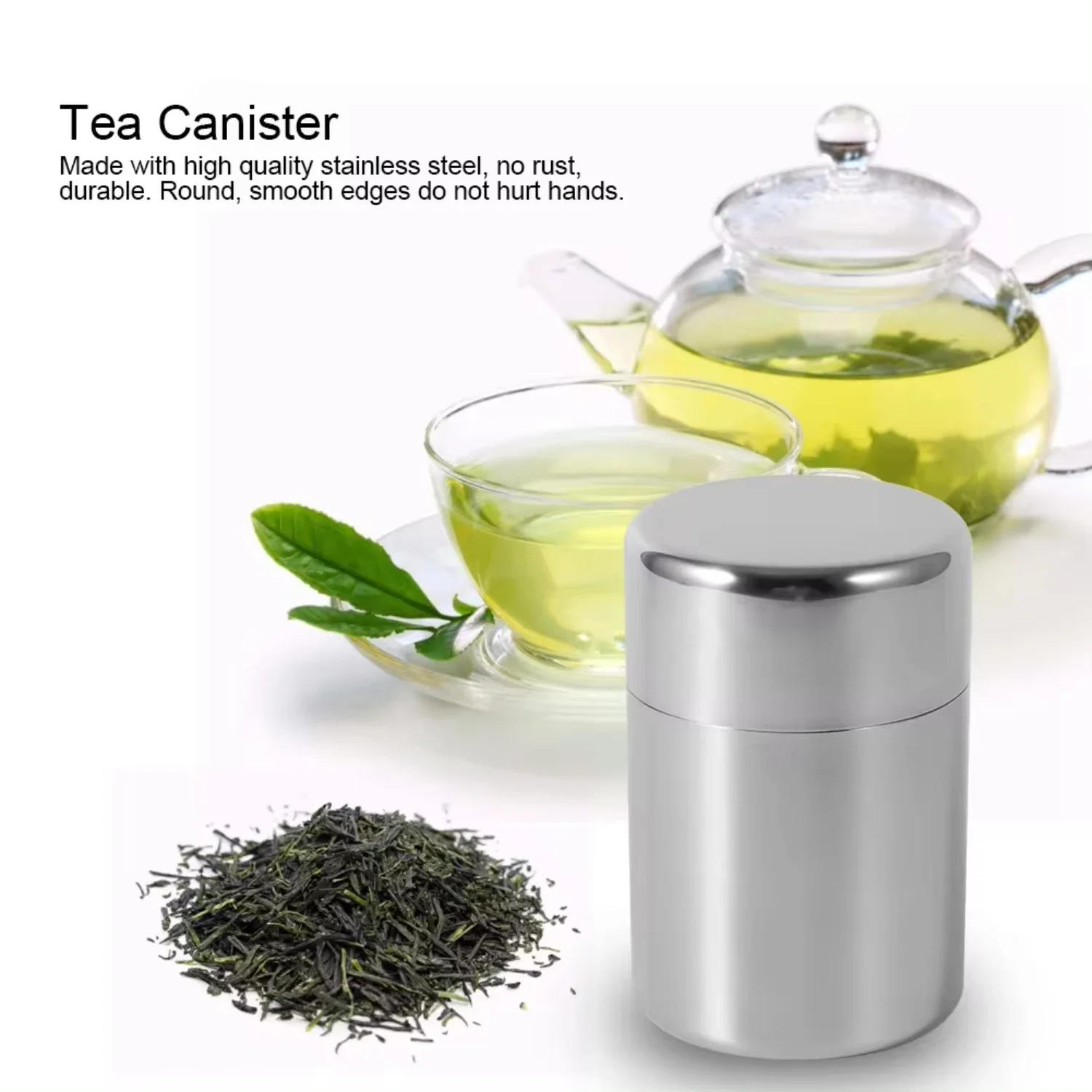 ステンレス製茶葉缶キャニスター容器 家庭用キッチンキャニスタ - Coffee Tea And Leaf のレビューと価格